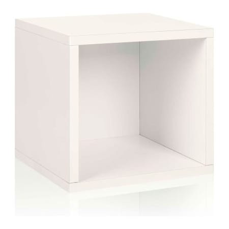 Way Basics Way Basics Eco Stackable Storage Cube, White BS-285-340-320-WE